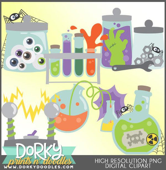 Weird Science Halloween Clipart