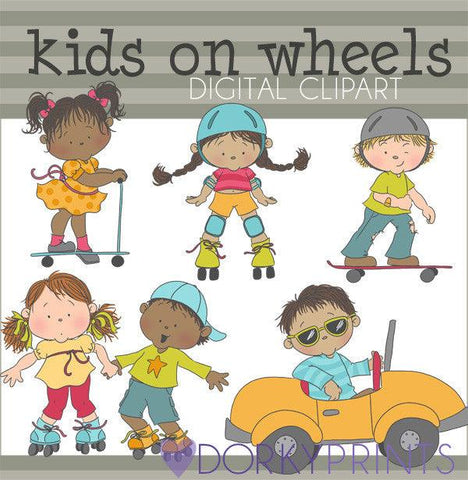 Wheels Kid Clipart