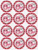 "Wild About You" Valentine Circle Tags Holiday Printables
