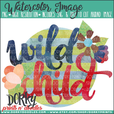 Wild Child Watercolor PNG