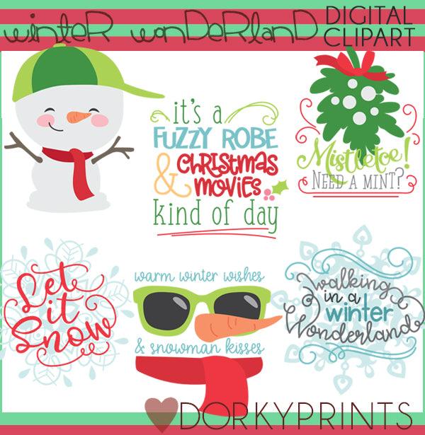 Winter Wonderland Christmas Clipart