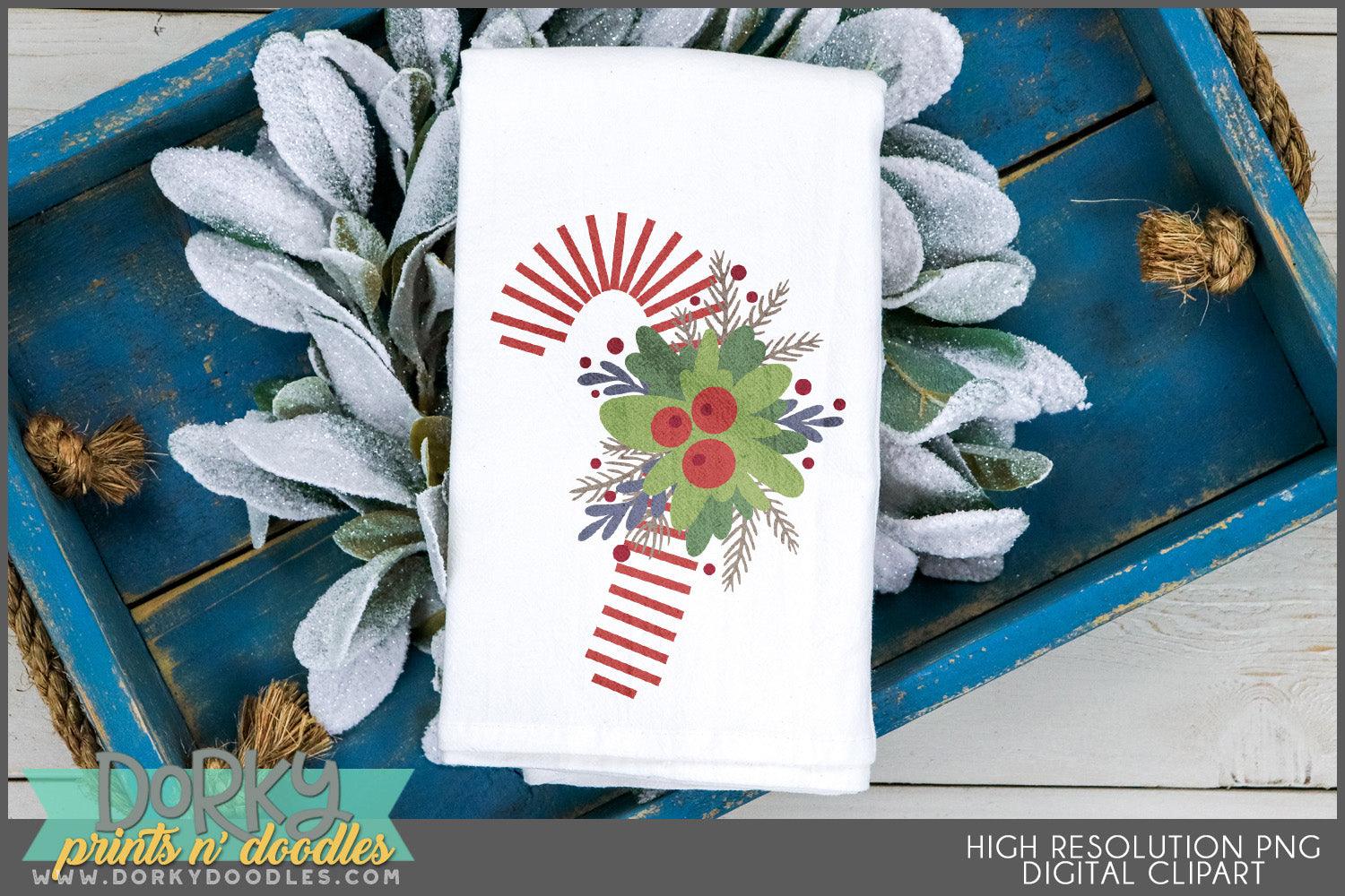 Woodsy Country Christmas Clipart - Dorky Doodles