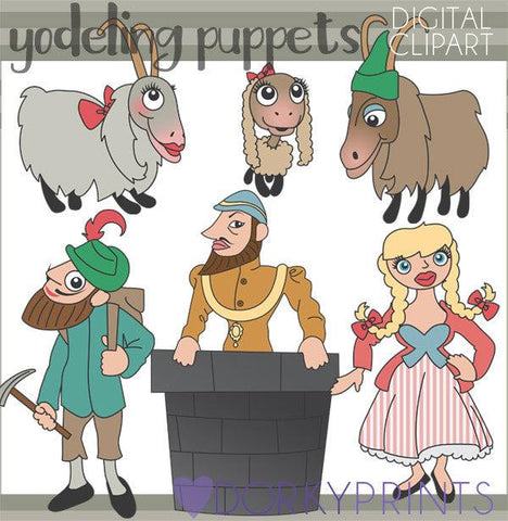 Yodeling Puppet Character Clipart