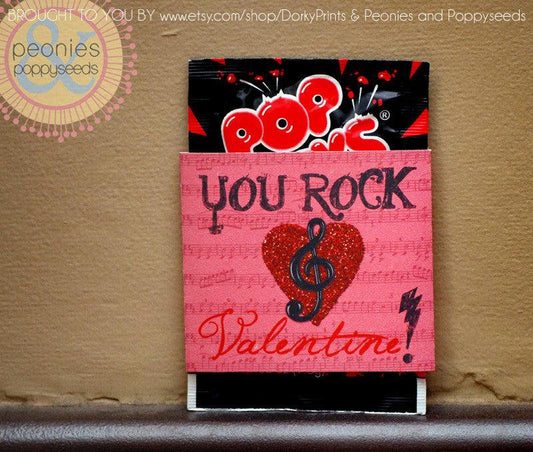 "You Rock" Valentine Label Holiday Printables