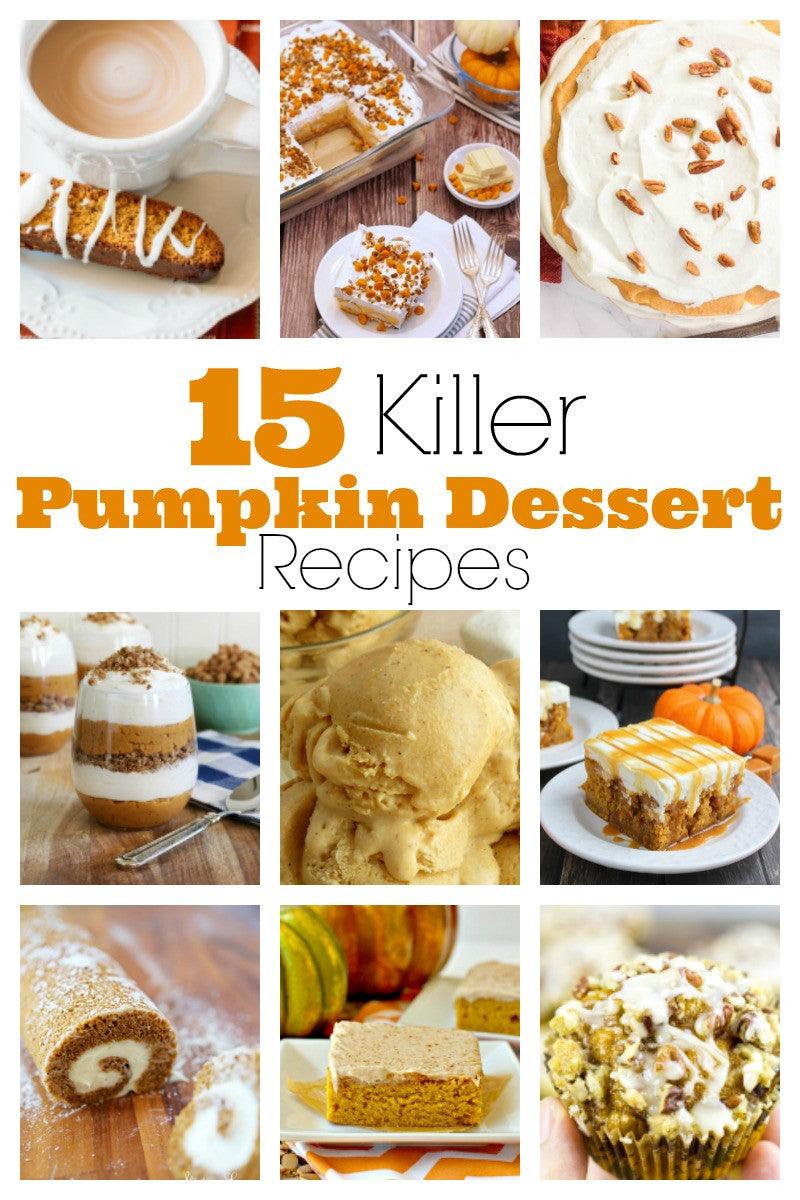 15 Killer Pumpkin Dessert Recipes - Dorky Doodles