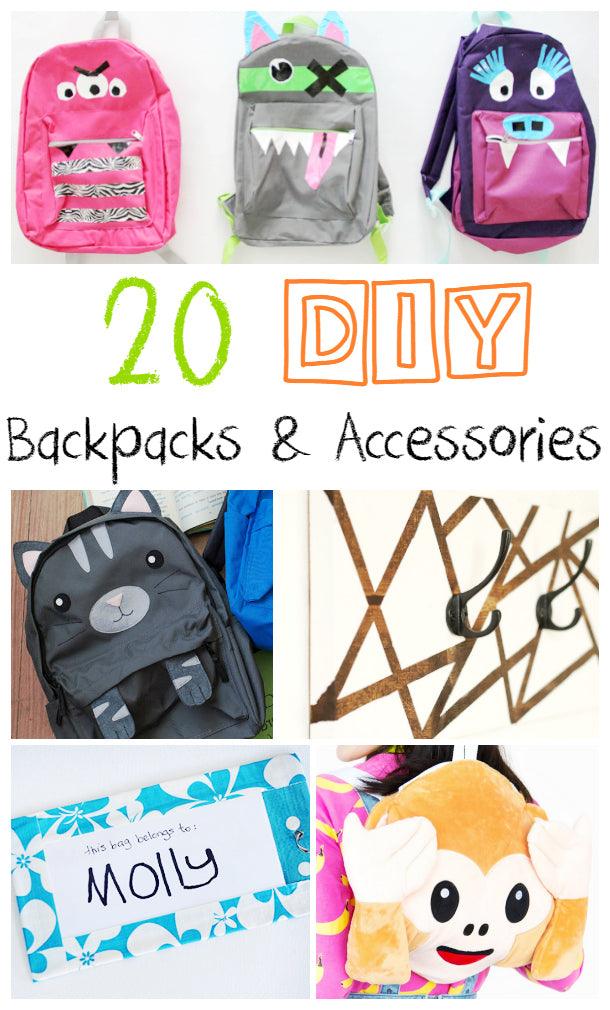 20 DIY Backpacks and Accessories for Back to School - Dorky Doodles