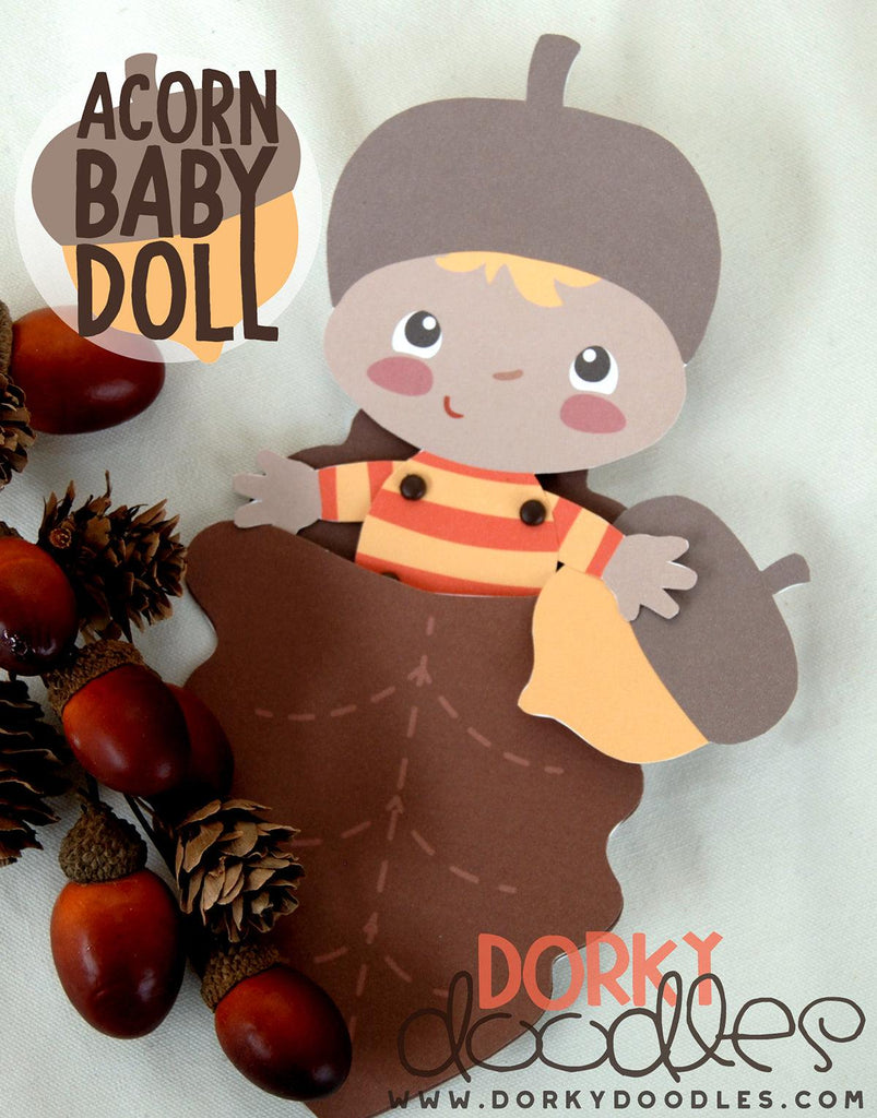 Acorn Baby Doll Printable