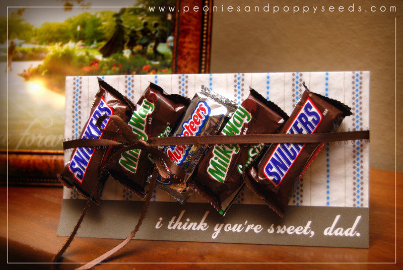 Candybar Card for Father's Day: Free Printable