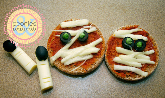 Cheesy Mummy Snacks - Dorky Doodles