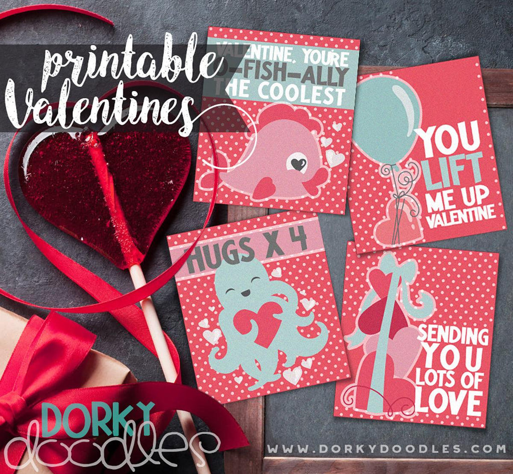 Cute Printable Valentine's for Kids