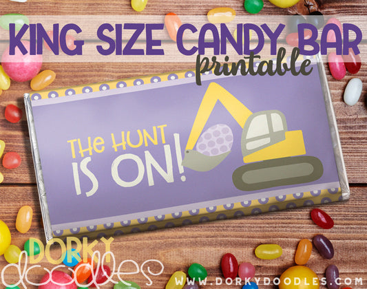 Easter King Size Candy Bar Wrapper - Dorky Doodles