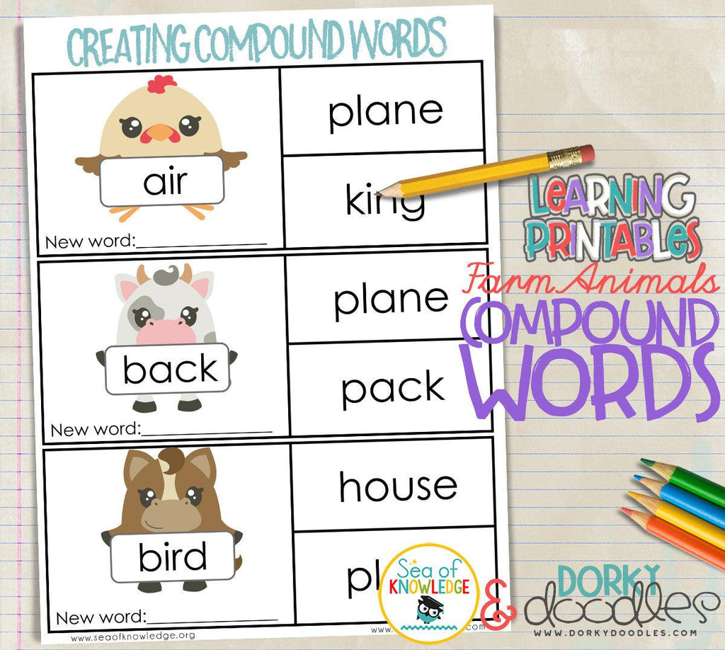 Farm Animals and Compound Words