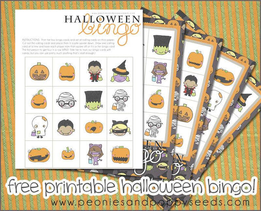 Free Printable Halloween Bingo - Dorky Doodles