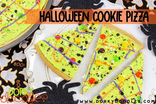 Halloween Cookie Pizza - Dorky Doodles