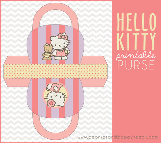 Hello Kitty Printable Purse - Dorky Doodles