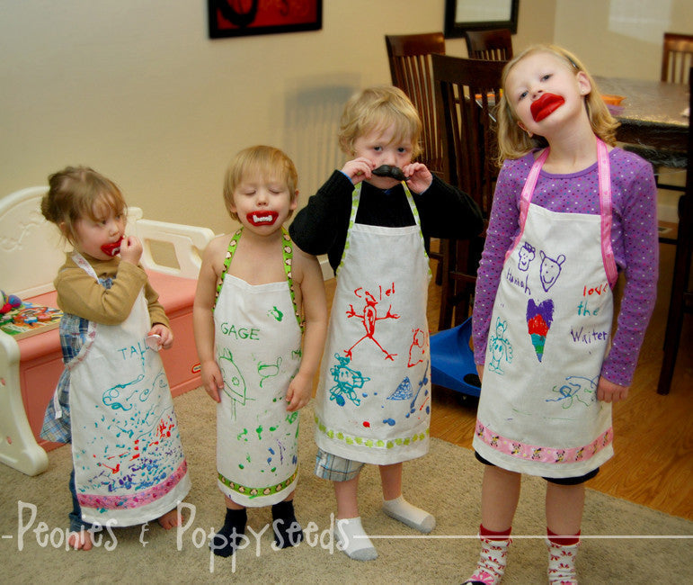 Kid Craft: Painting Aprons - Dorky Doodles