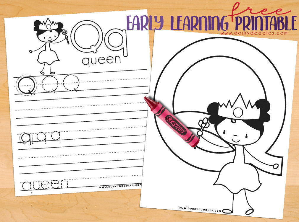 Letter Q Writing Practice Printables