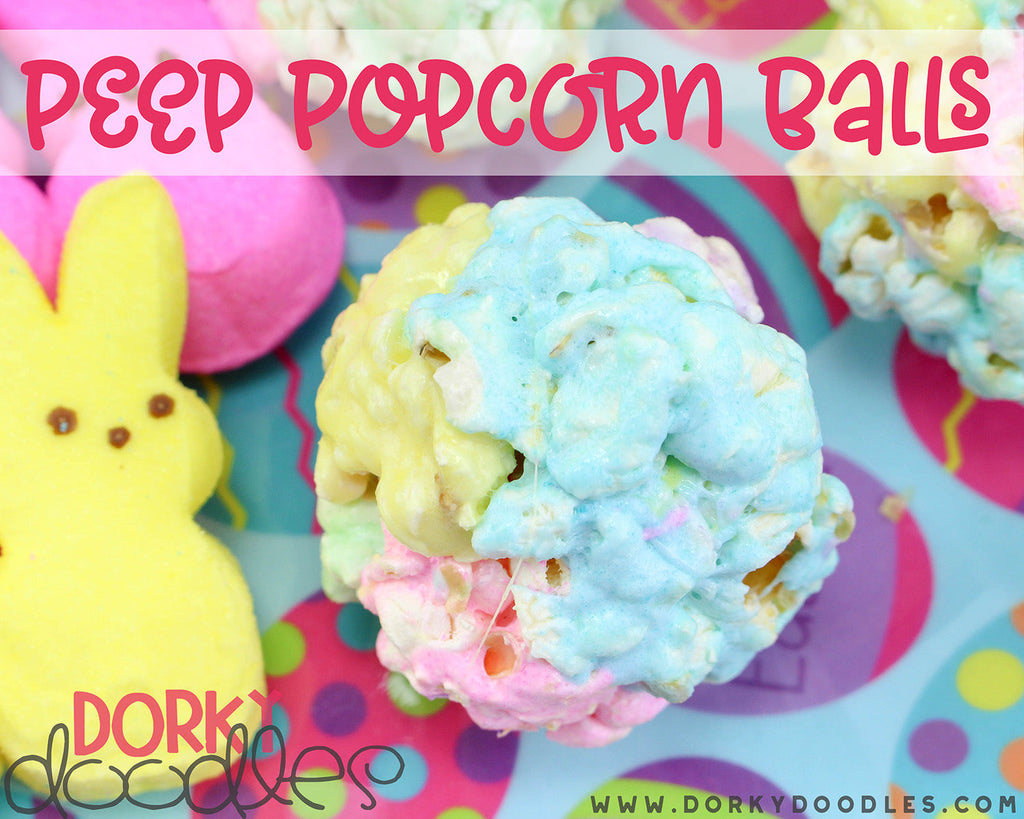 Marshmallow Peep Popcorn Balls Recipe