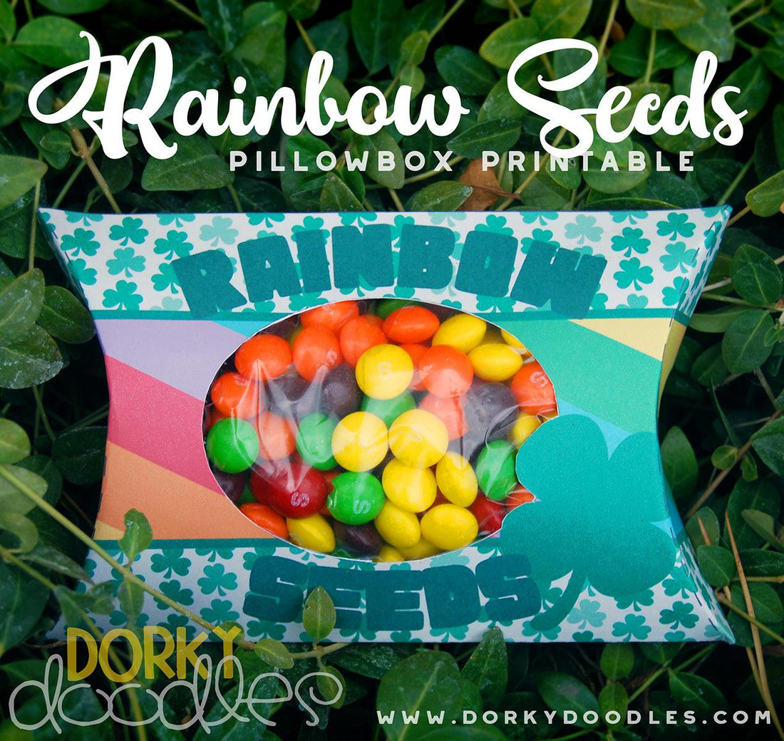 Rainbow Seeds - St. Patrick's Day Printable - Dorky Doodles