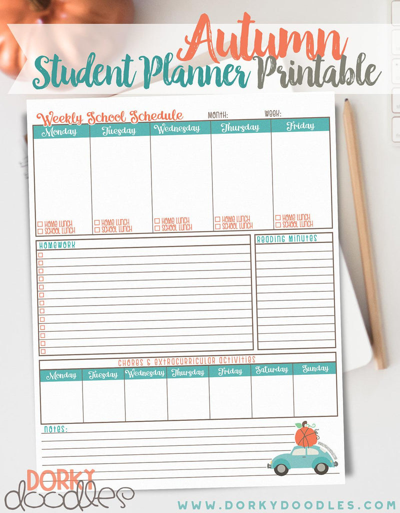 School Planner Printable