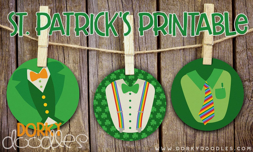 St Patrick's Day Printable Badges