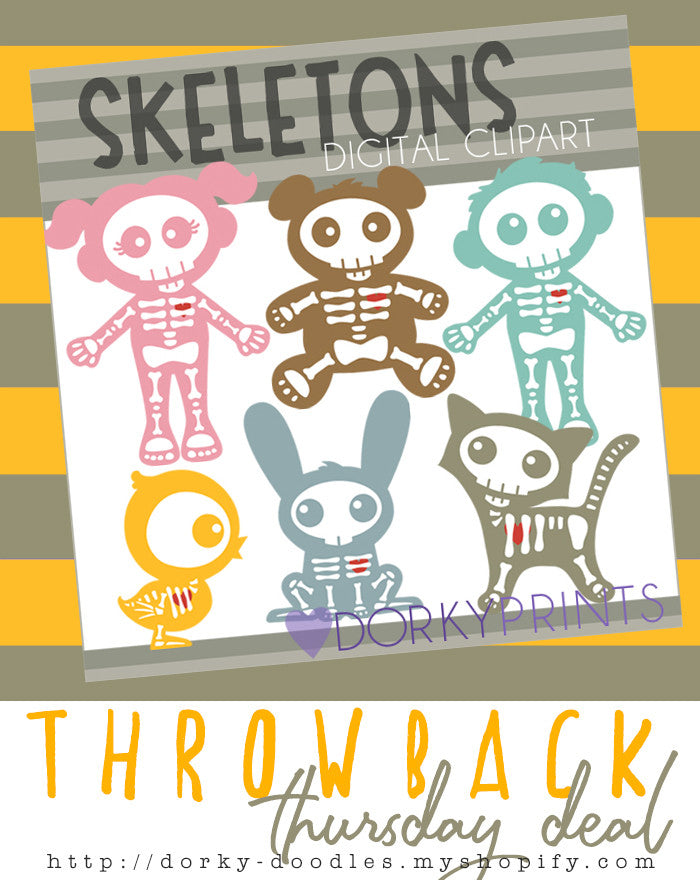 Throwback Thursday Deal: Cute Skeletons