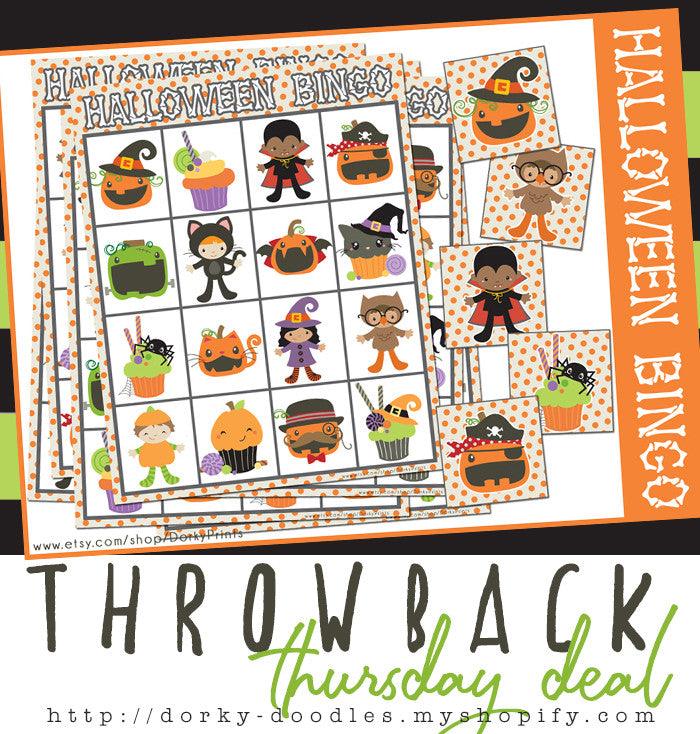 Throwback Thursday Deal: Halloween Bingo - Dorky Doodles