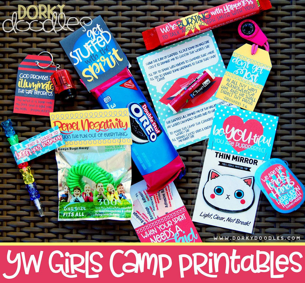 YW Girls Camp Printables