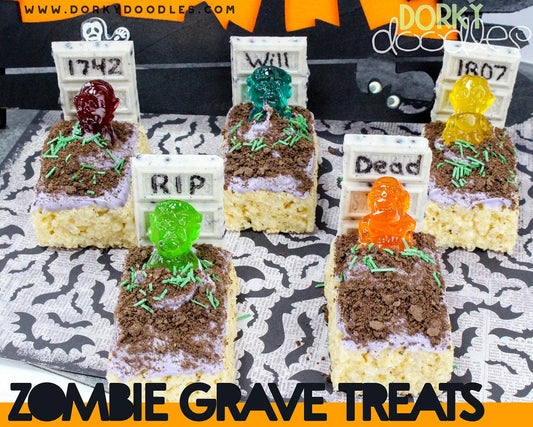 Zombie Graves Halloween Treat - Dorky Doodles