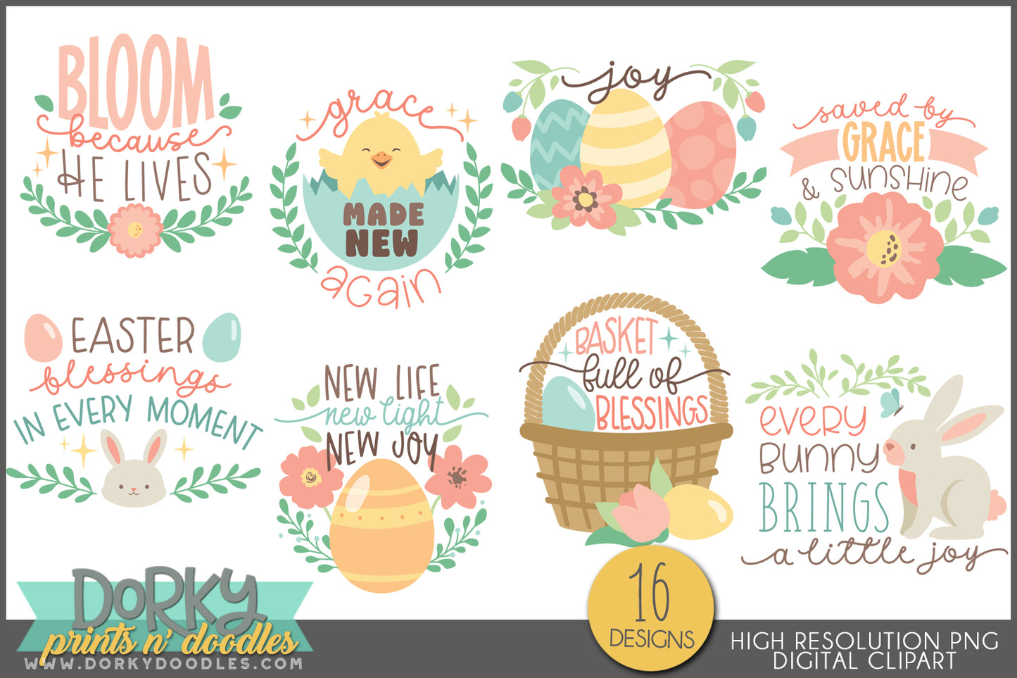 Cute Religious Easter Sayings Spring Clipart