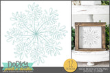 Elegant Hand Drawn Snowflakes -  Christmas Clipart