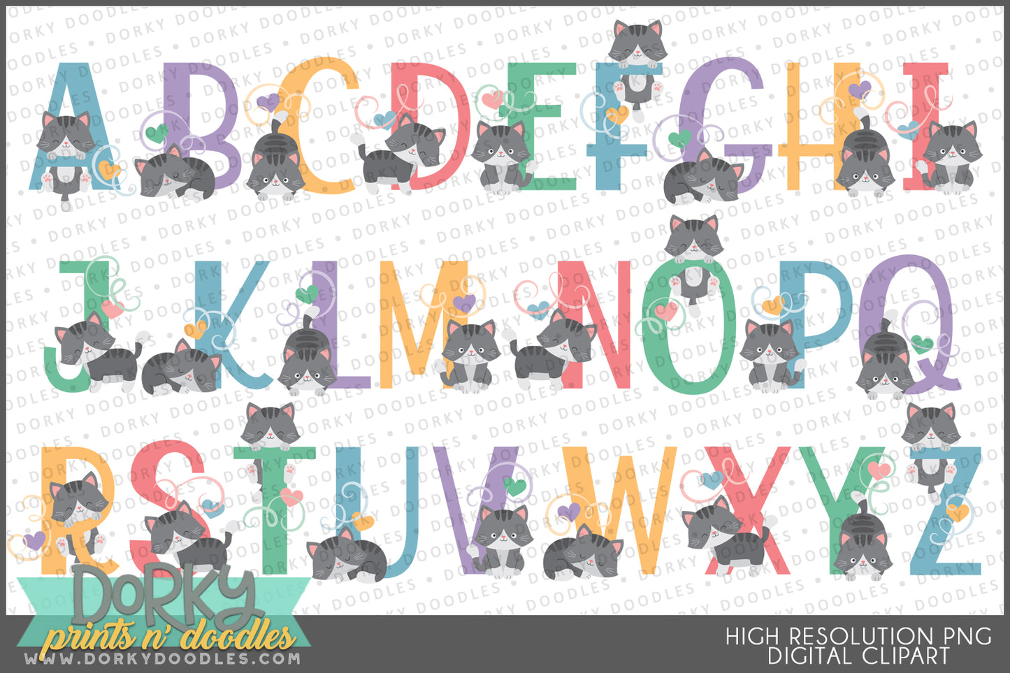 Animal Alphabet Clipart Mega Bundle