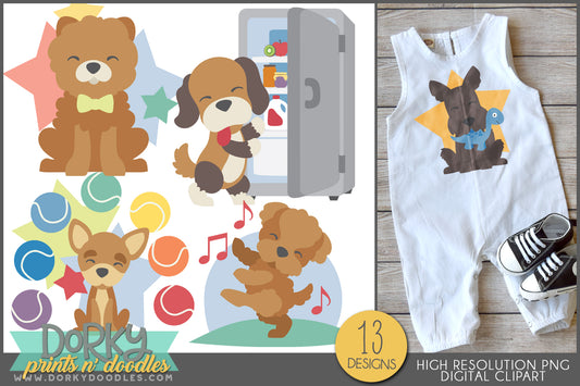 Dogs Doing Silly Things Animals Clipart