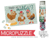 Funny Chicken Mother Micro Puzzle - Small 4x6 Inch Micropuzzle Gift - Dorky Doodles