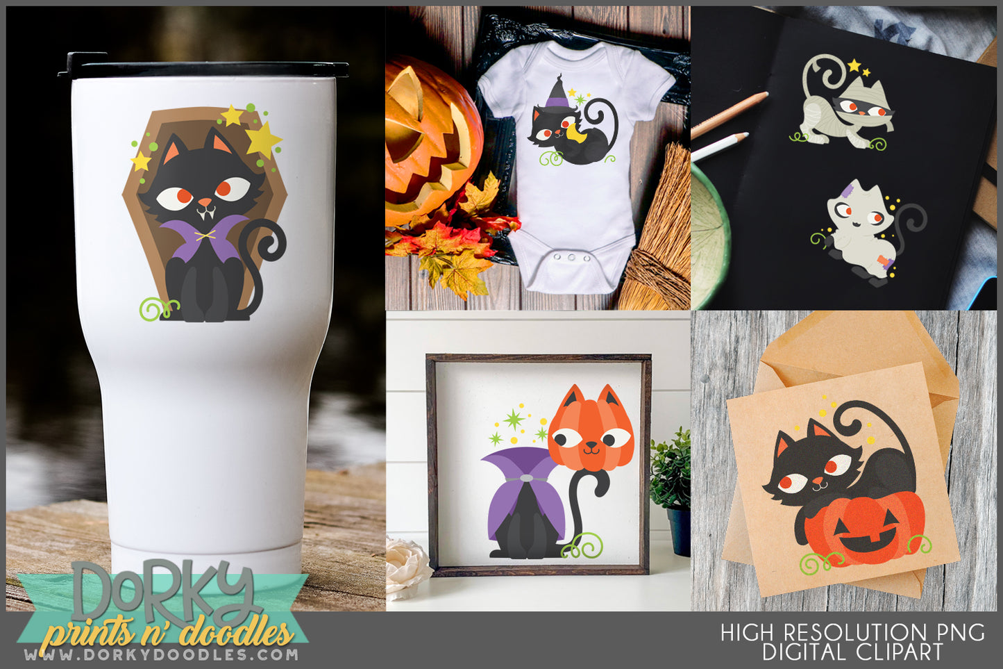 Silly Halloween Clipart Bundle
