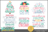 Holiday Song Lyric Designs - Musical Christmas Clipart