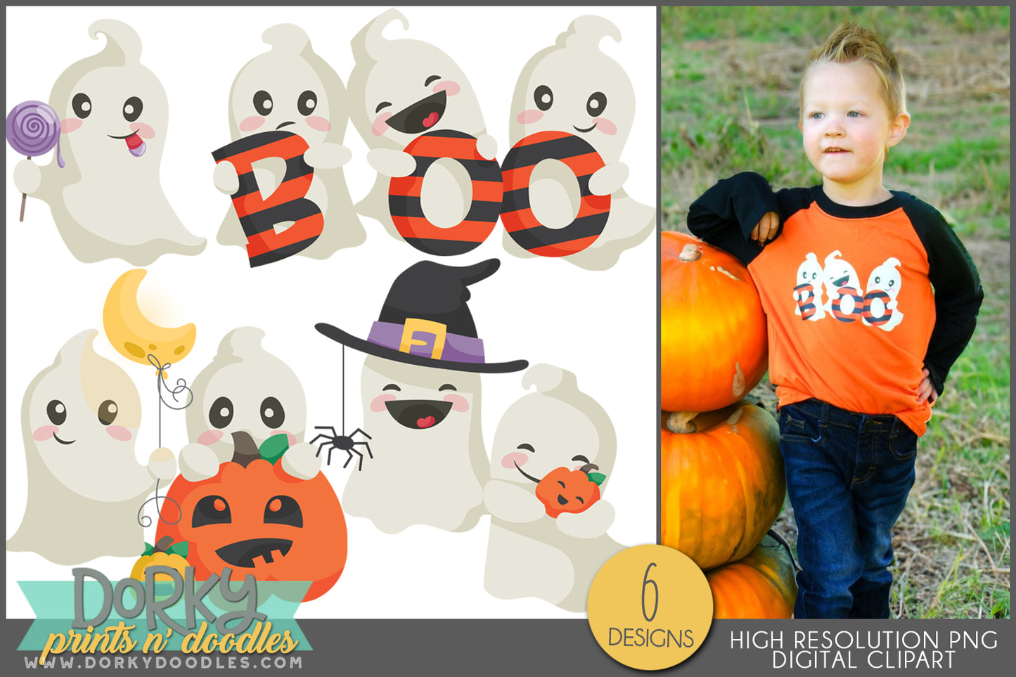 Ghosts Halloween Clipart