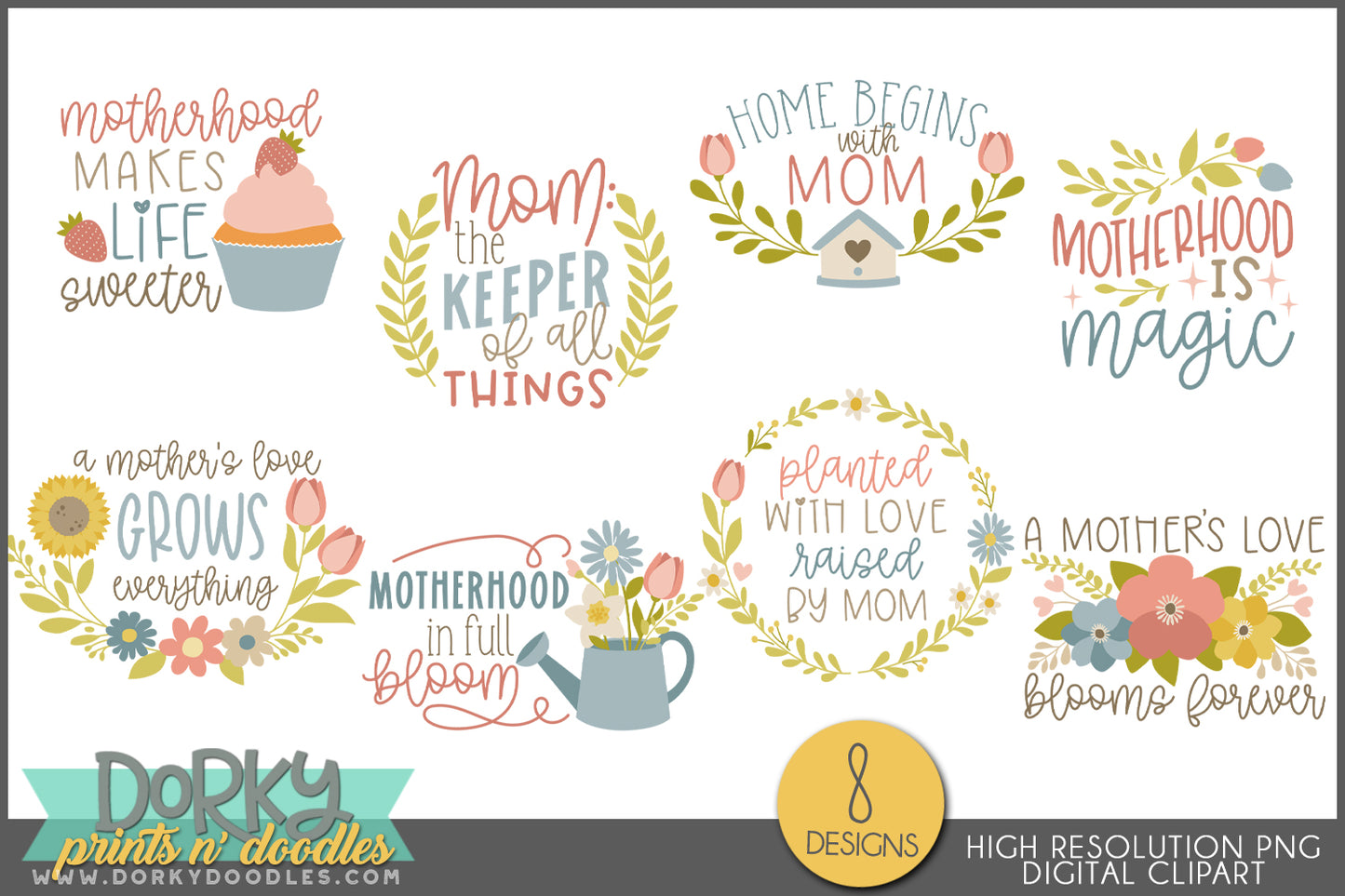 Mothers Day Wordart PNG Clipart