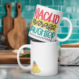 Nacho Average Daughter: White Glossy Mug for Your Special Girl - Dorky Doodles