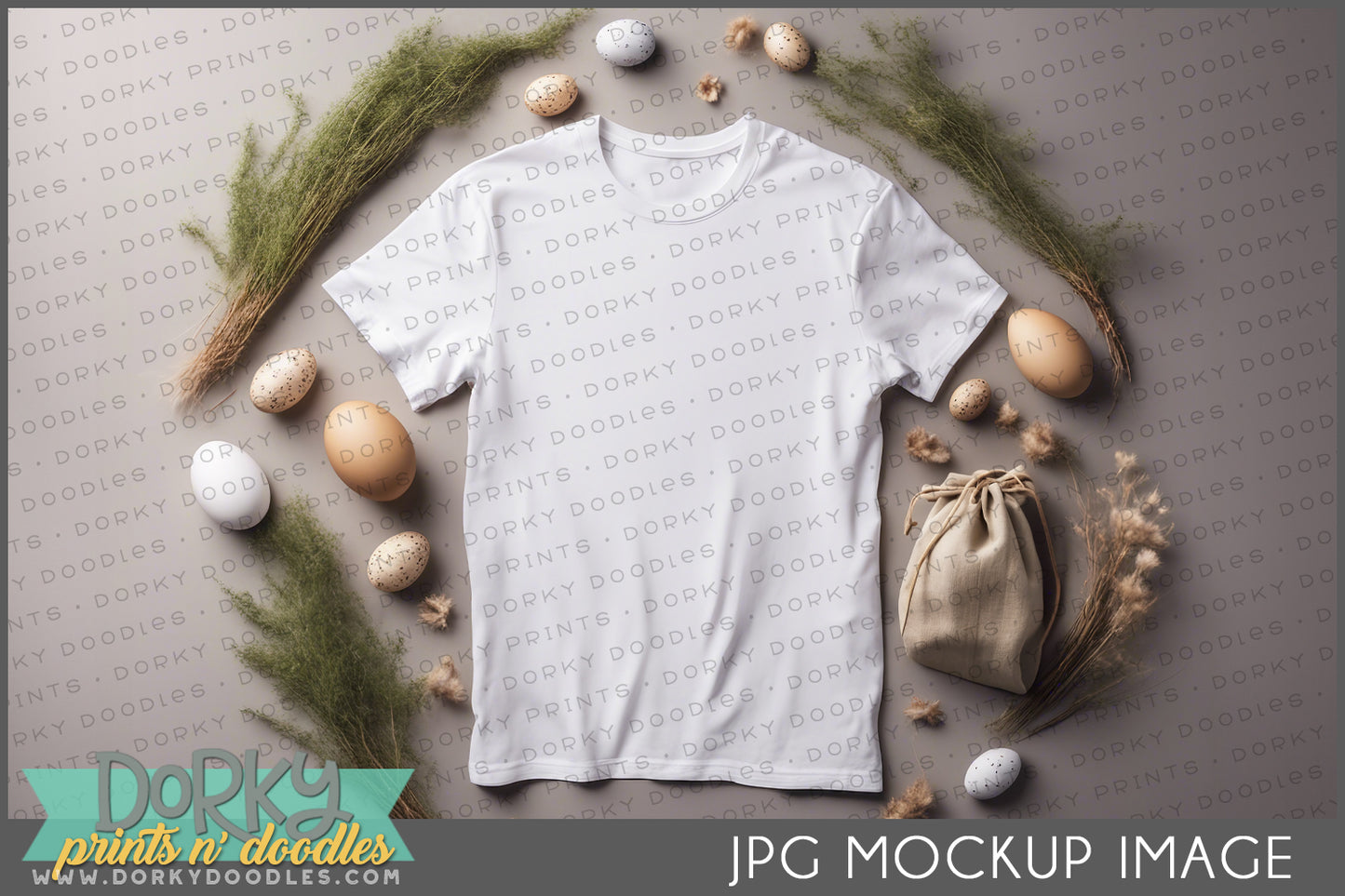 Nature Inspire Shirt Mockup Image for Spring or Easter