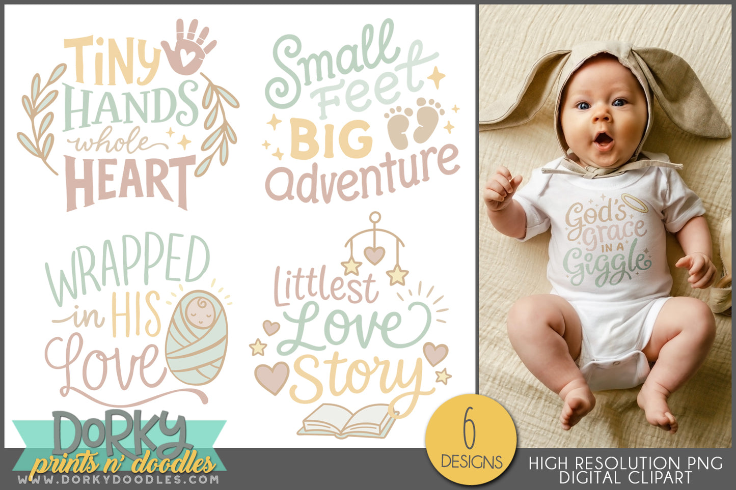 New Baby Wordart PNG Clipart