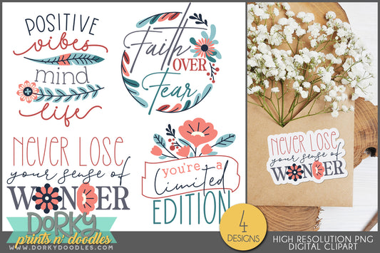 Beautiful and Inspirational Sayings Clipart