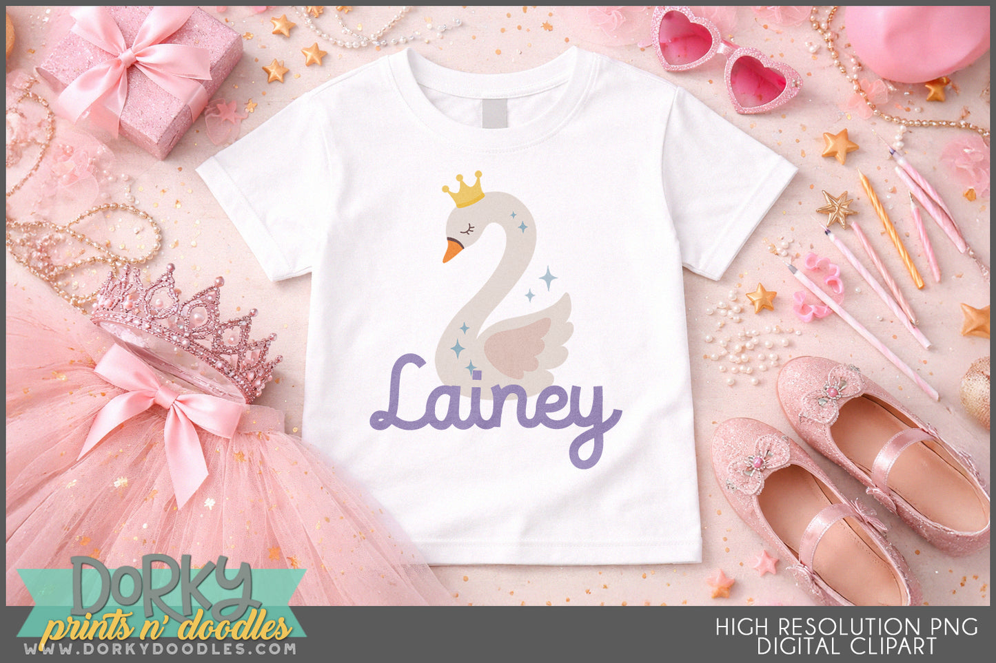 Fairytale Princess Number Symbols Clipart