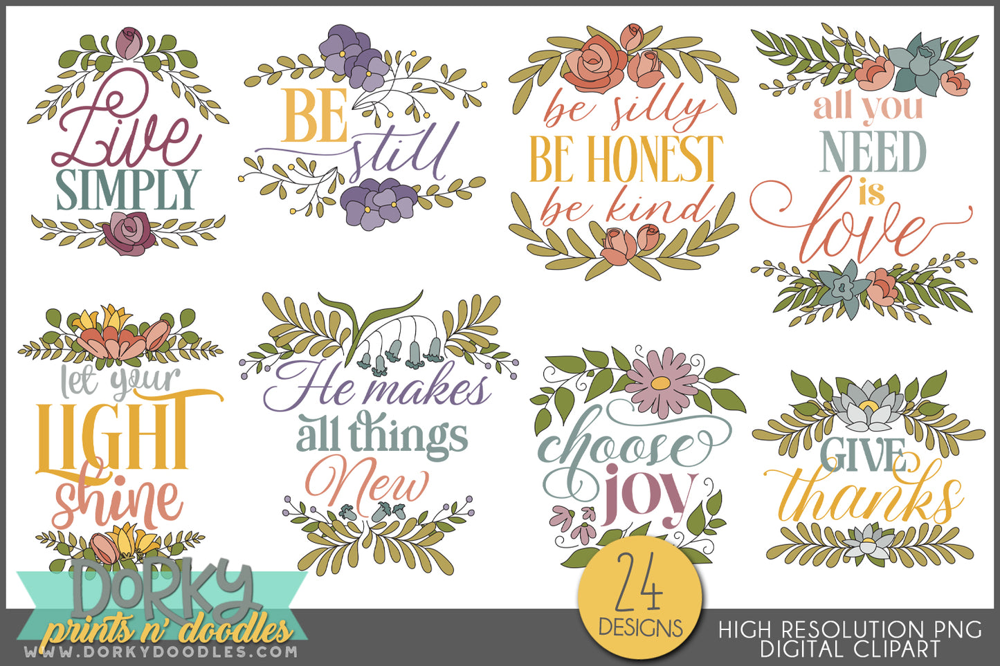 Religious Thoughts and Sayings Clipart Bundle
