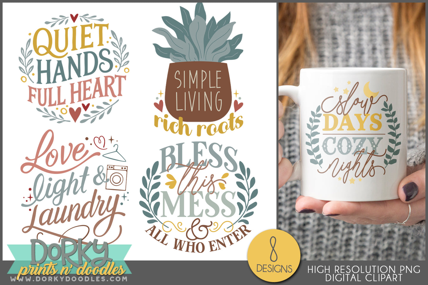 Simple Living Word Art PNG Clipart