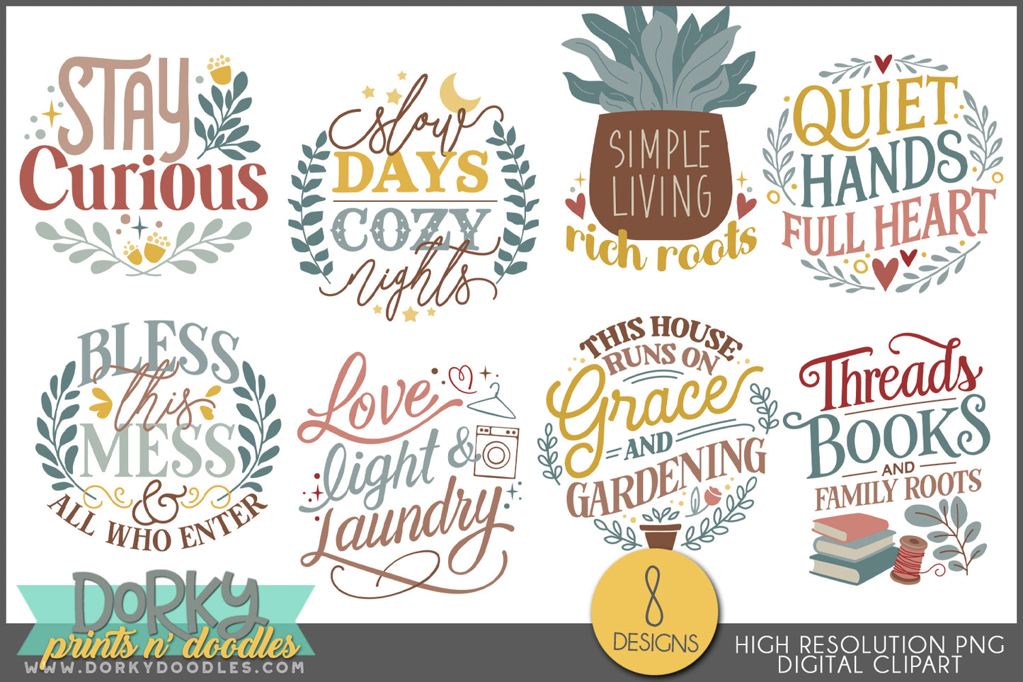 Simple Living Word Art PNG Clipart