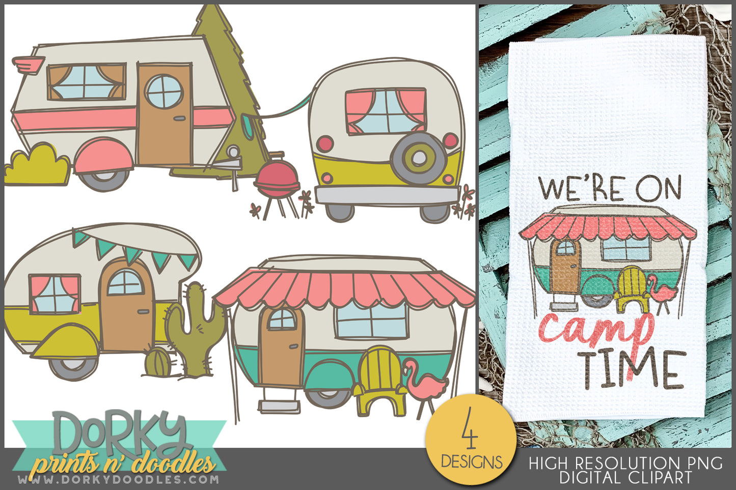 Camping Clipart Mega Bundle