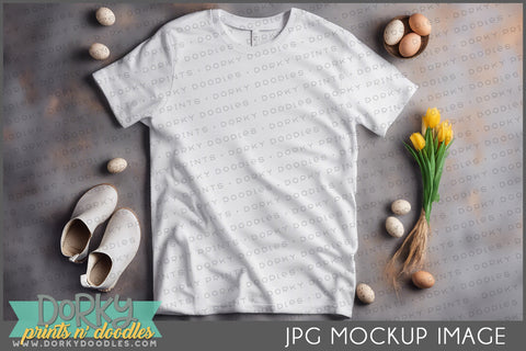 Nature Inspire Shirt Mockup Image for Spring or Easter