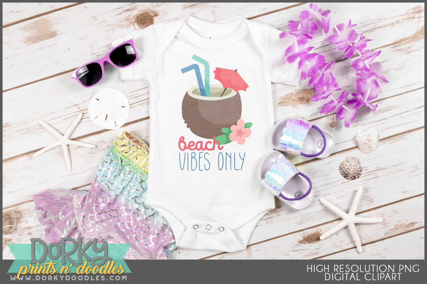 Summer Luau Clipart Bundle