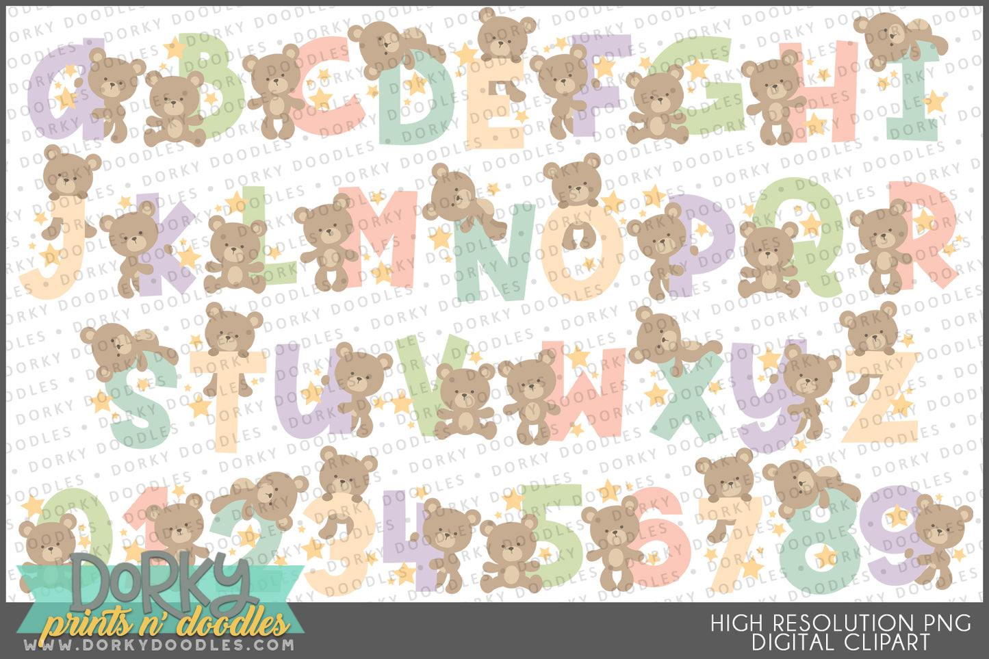 Animal Alphabet Clipart Mega Bundle